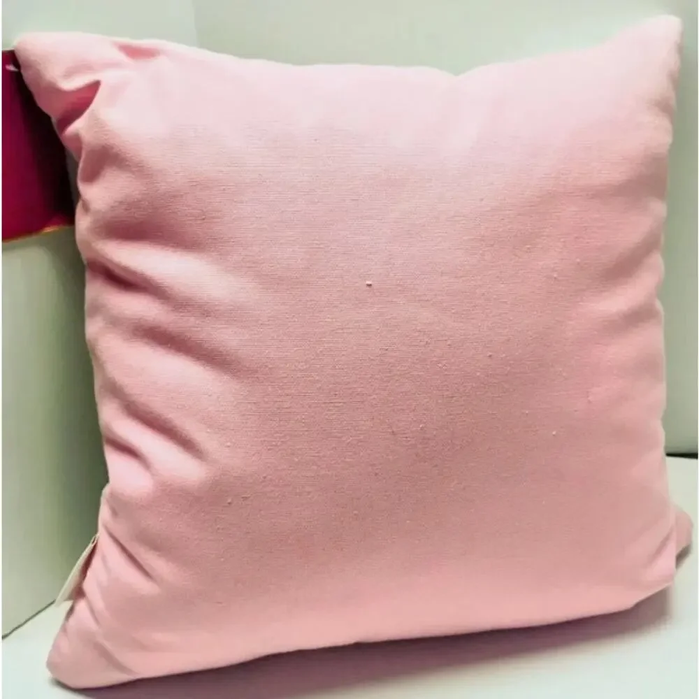 Lillian August Embroidered NUTCRACKER Pillow18x18 Pinkmas Holiday Decor NEW